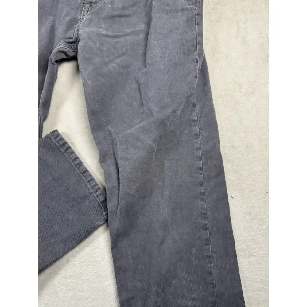 Banana Republic Men’s Corduroy Pants 30x30 Gray Slim Fit 5 Pocket Casual